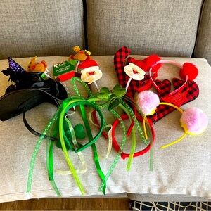 Assortments of 7 Dress Up/Season Headbands